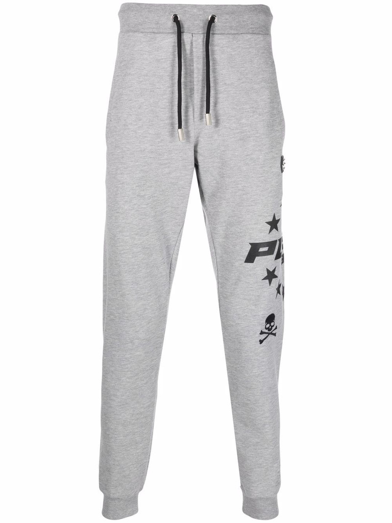 logo drawstring track pants 1