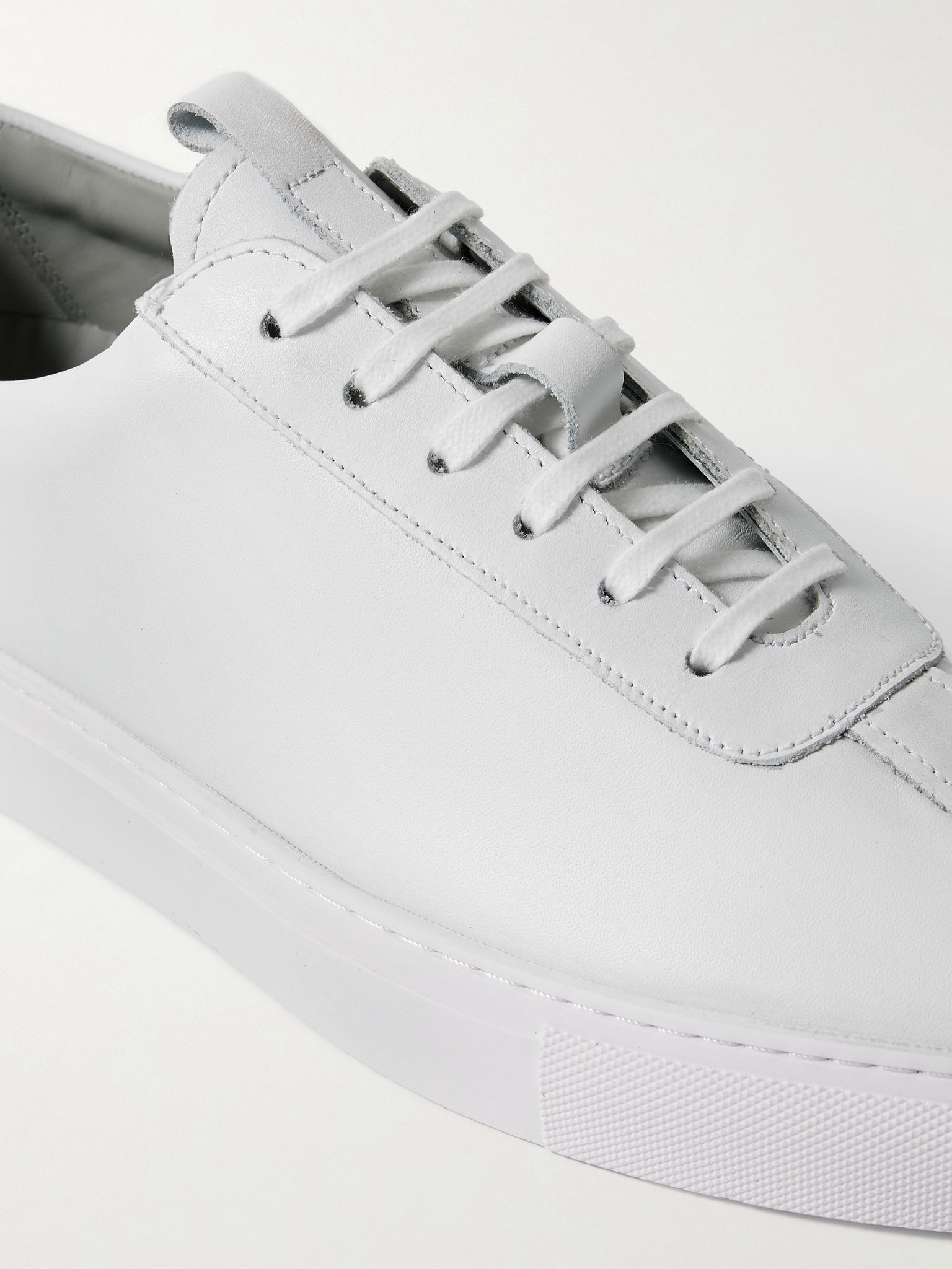 Leather Sneakers White - 6