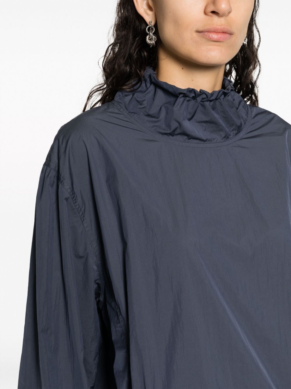 drawstring-neck lightweight jacket - 5