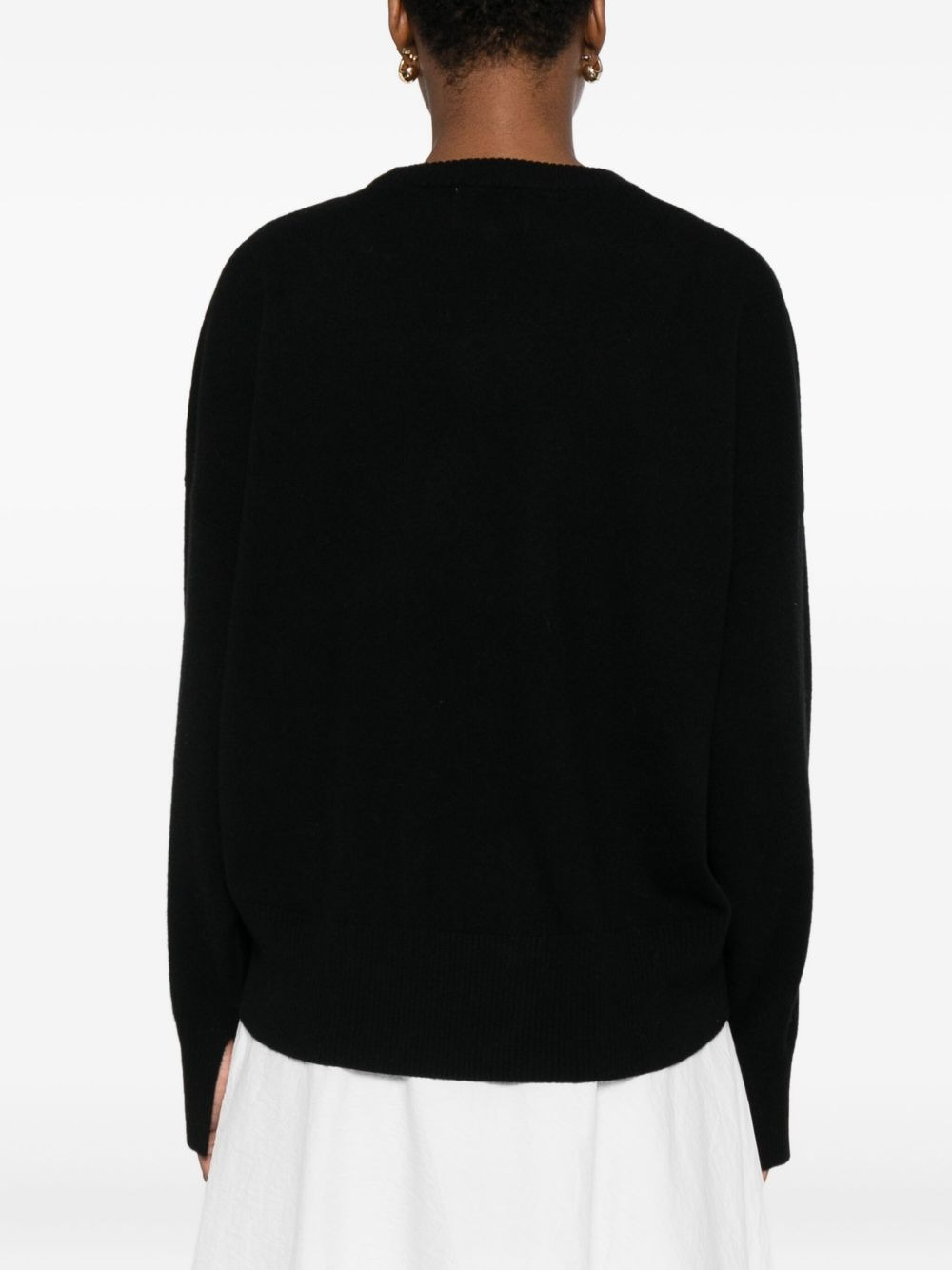 round-neck knitted sweater - 4