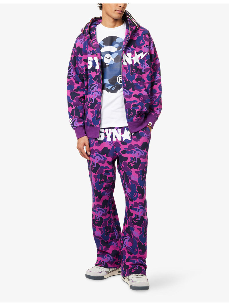 A BATHING APE® BAPE x Spotify x Syna Camouflage-Print Cotton-Blend Jogging Bottoms outlook