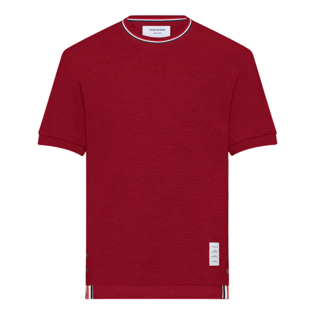 Cotton Waffle Rib Cuff Tee Men - 6
