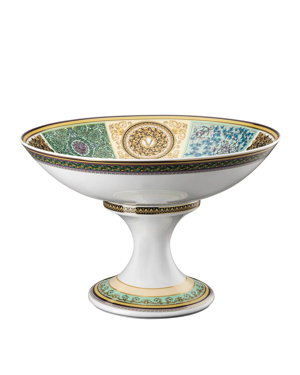 Barocco Mosaic Footed Bowl - 1