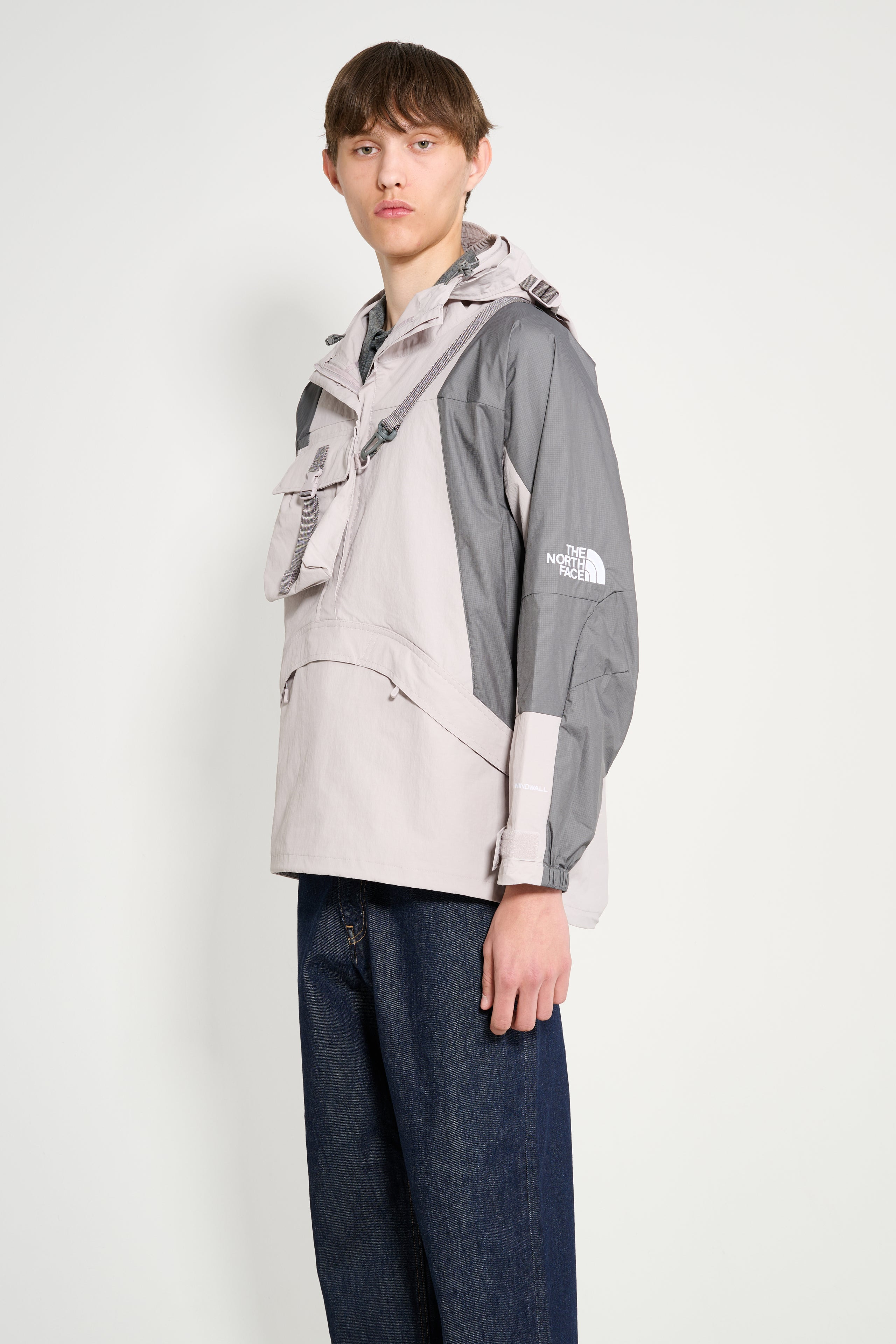 THE NORTH FACE LIGHTWEIGHT ANORAK JACKET MOONSTONE GREY / SMOKED PEARL - 2