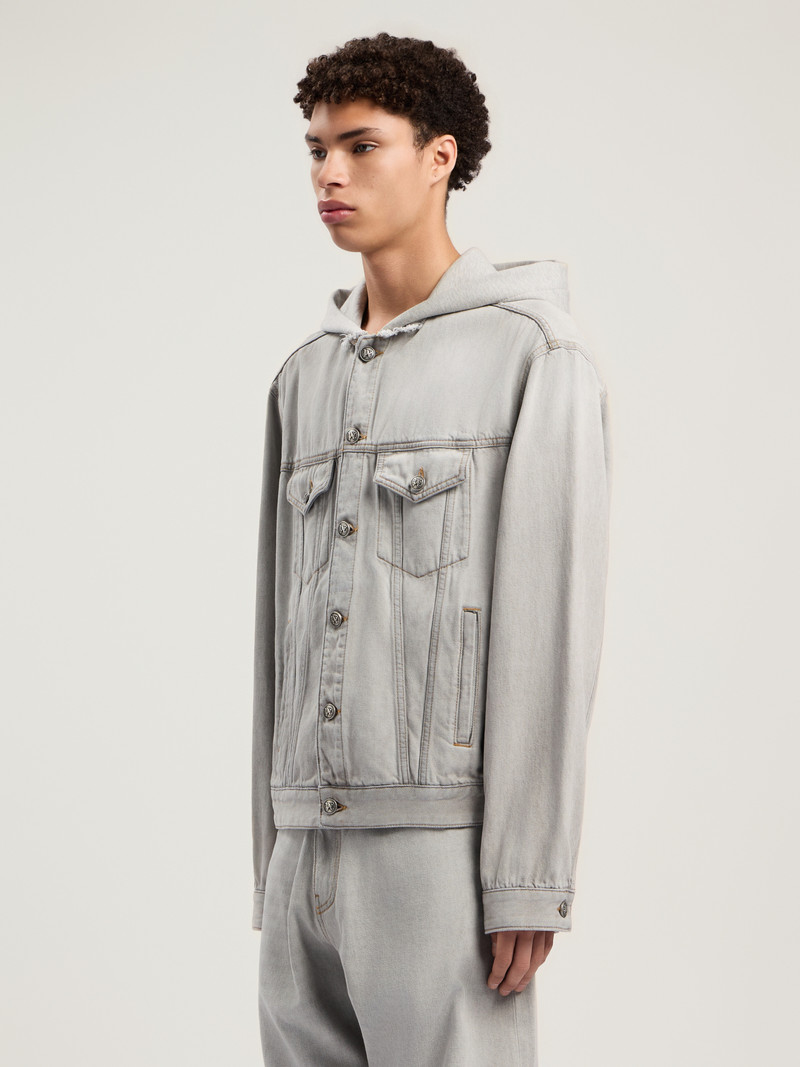 Curved Logo Denim Jacket 3