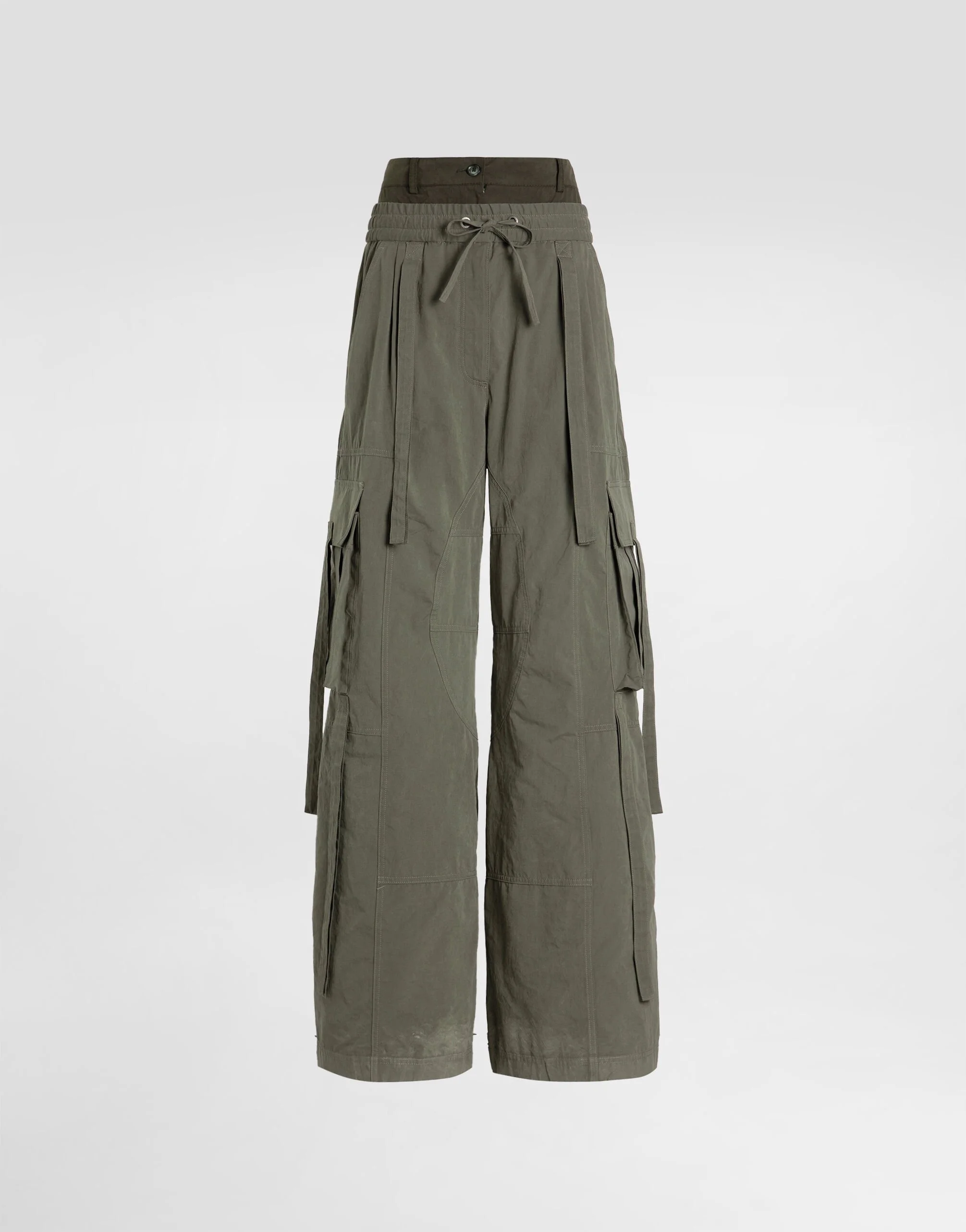 Waxed faille trousers - 1