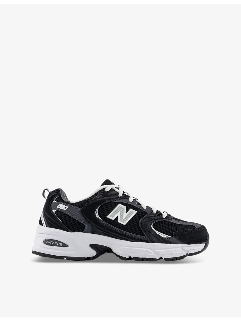 MR530 leather and mesh low-top trainers - 1