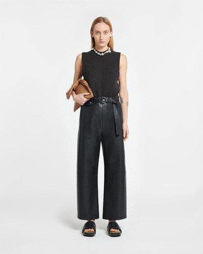 Nanushka Belted Regenerated Leather Pants outlook