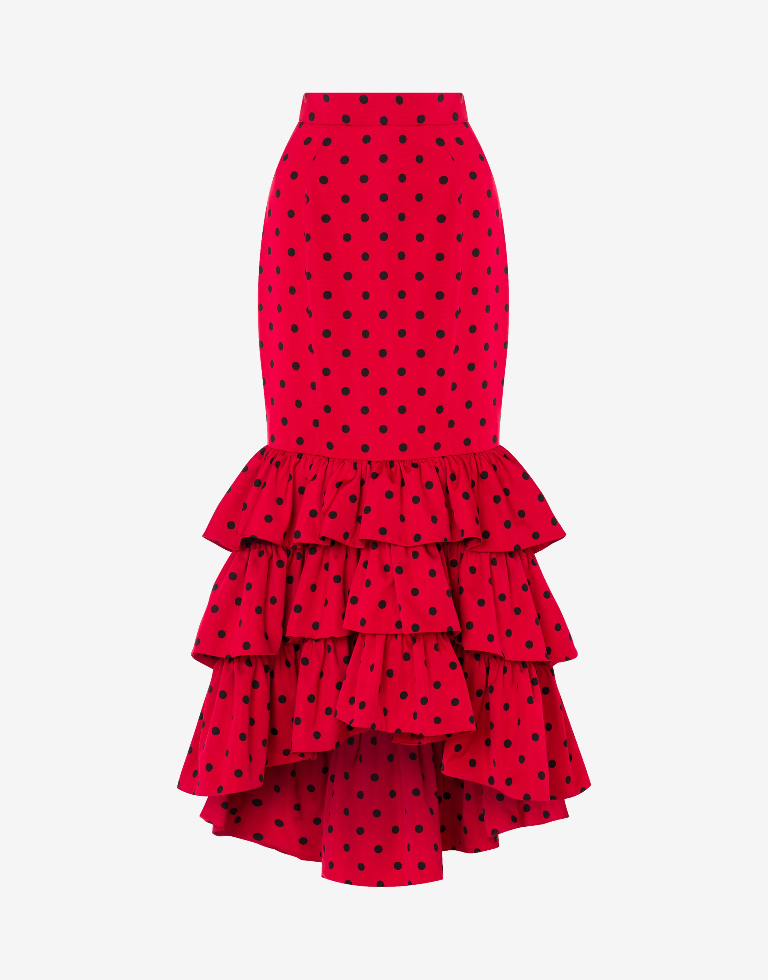 ALLOVER POLKA DOTS TAFFETA SKIRT - 1