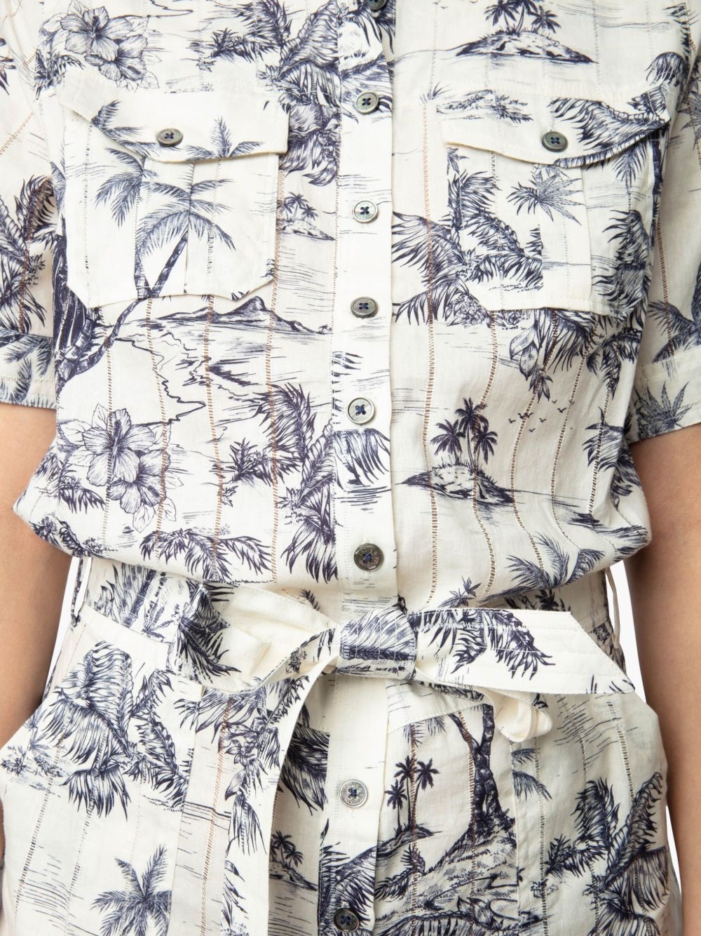 Tropical Island-print playsuit - 7