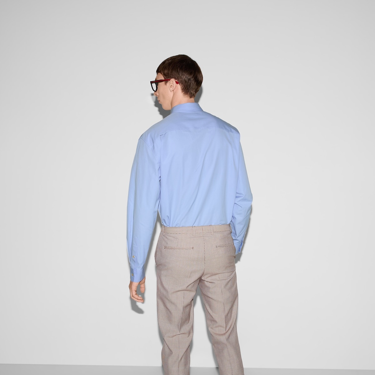 Printed heavy cotton poplin shirt - 4