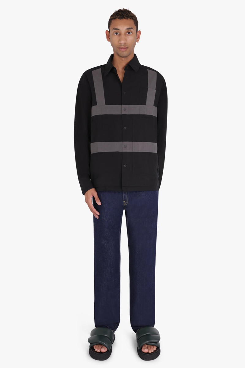 Craig Green HARNESS SHIRT | BLACK/DARK GREY outlook