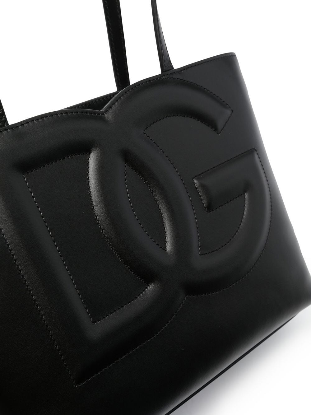 Dg logo small leather tote bag - 5