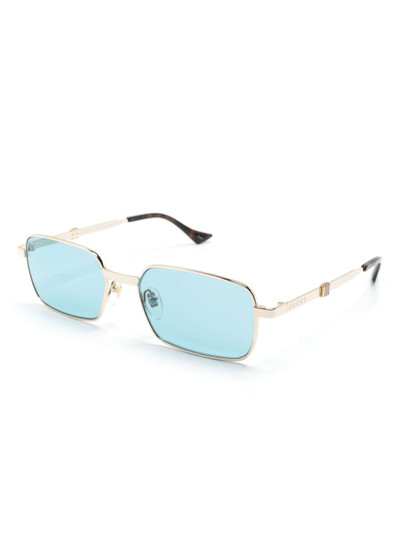 GUCCI rectangle-frame sunglasses outlook