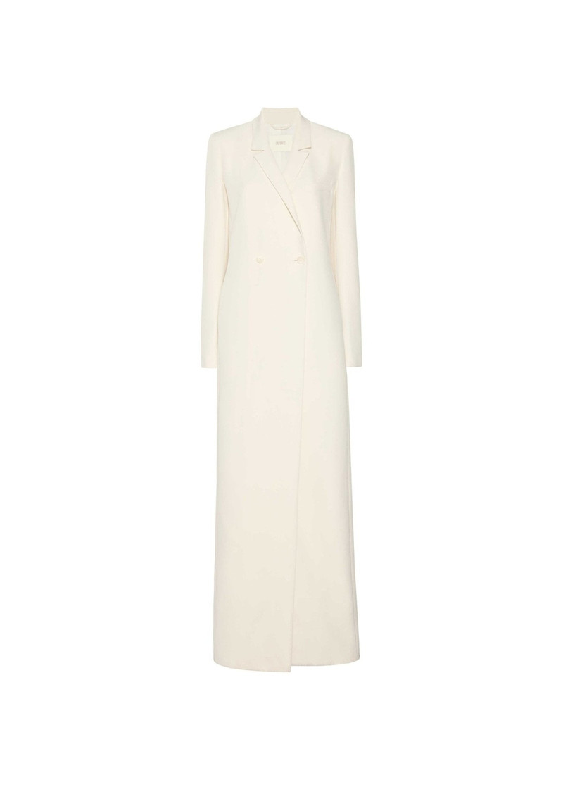 Matte Crepe Elongated Coat 1