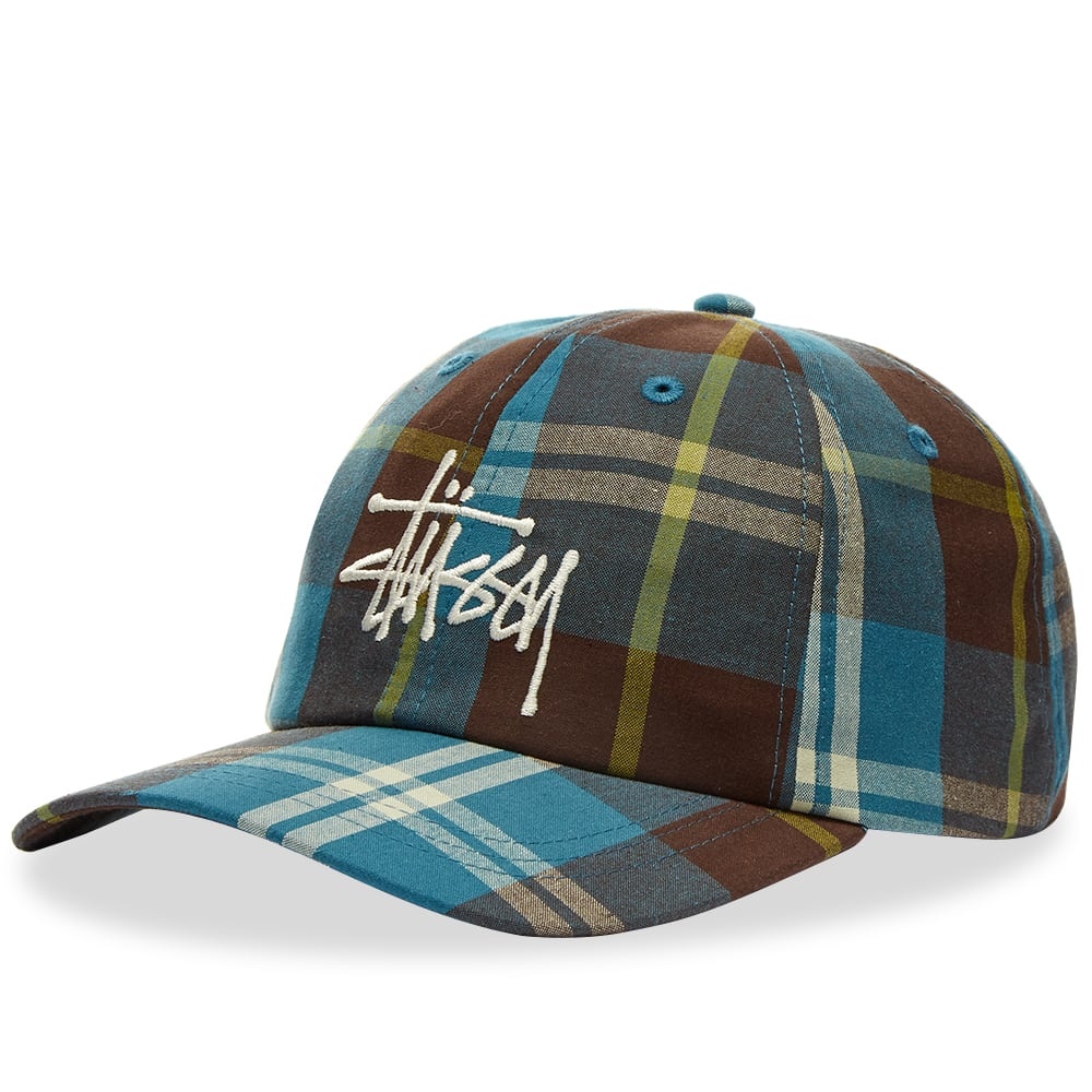 Stussy Big Logo Madras Plaid Low Pro - 1