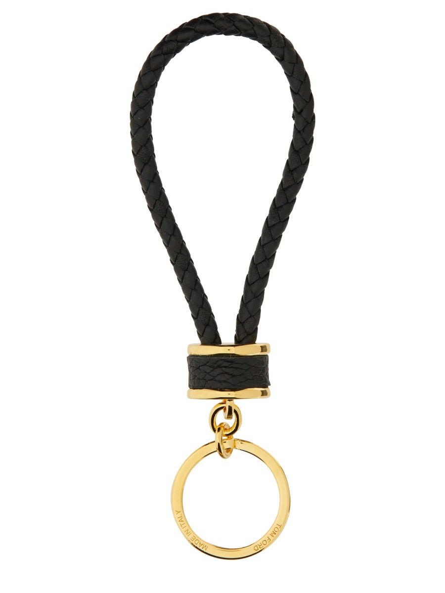 Tom Ford Men Leather Keychain - 2