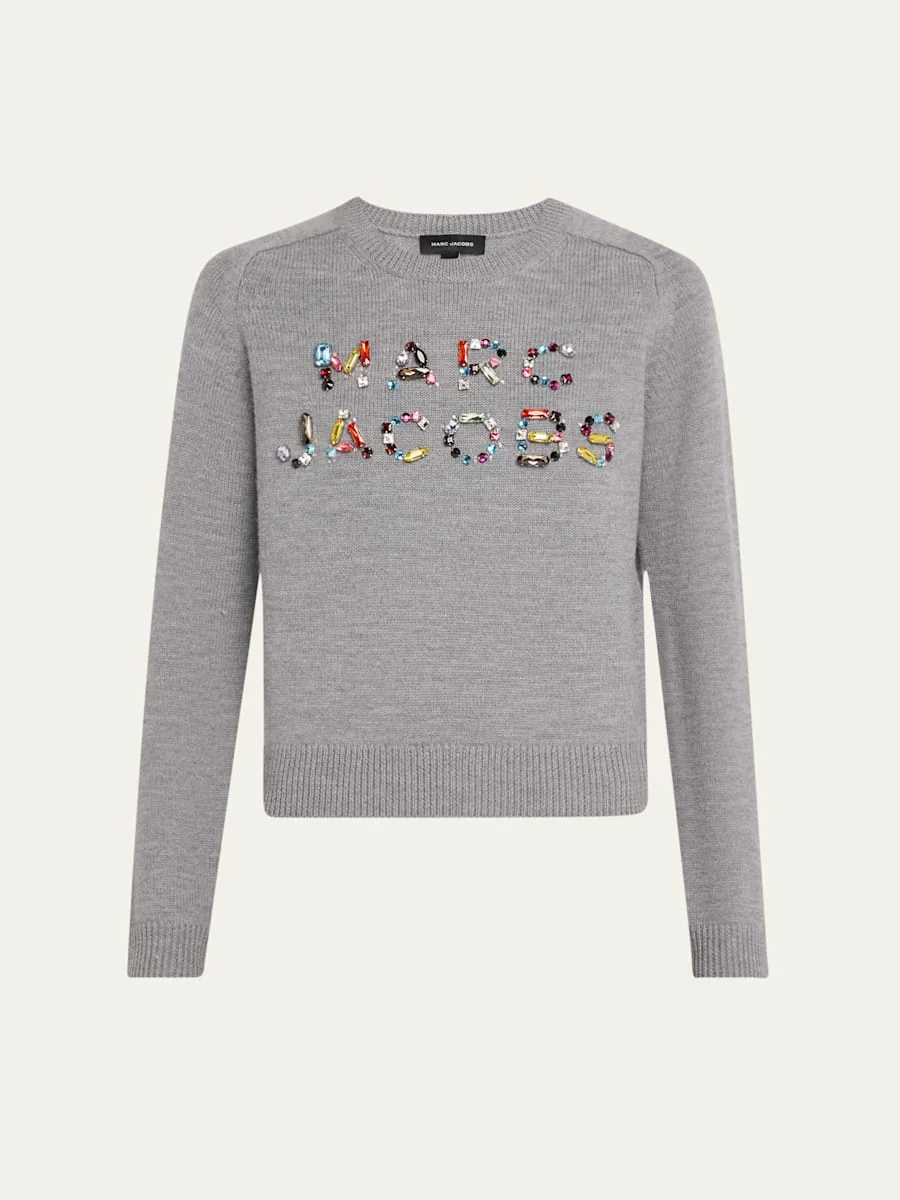 Gem Logo Knit Crewneck Sweater - 1