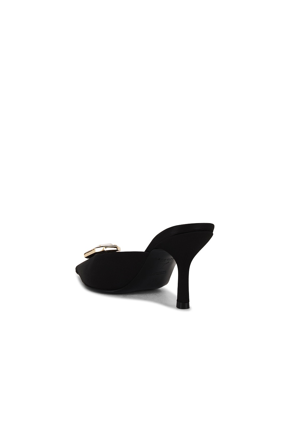 Francesca Satin Kitten Mule - 3