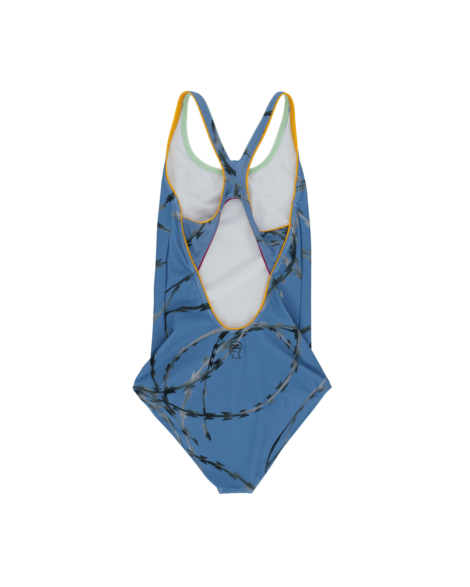 One Piece Swimsuit Blue - 3