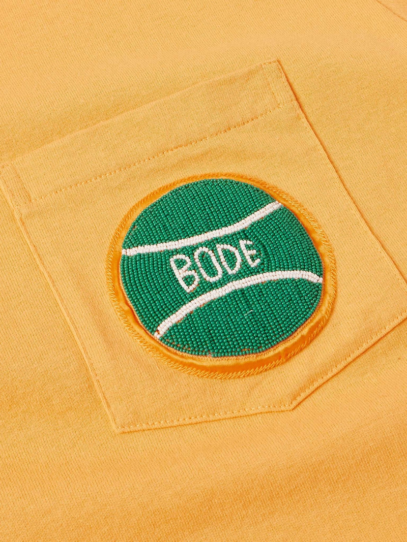 Game Point Bead-Embellished Cotton-Jersey T-Shirt 5