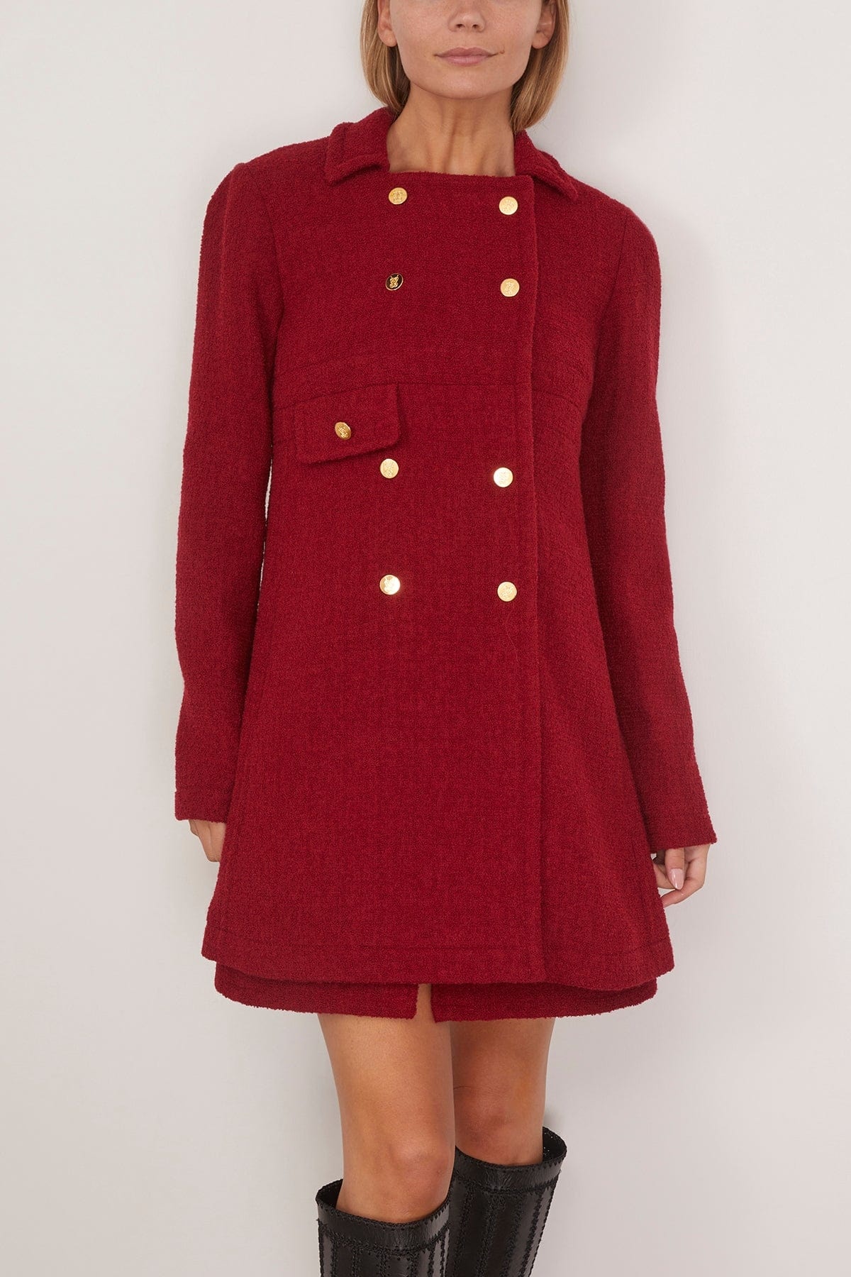 Coat in Titan Red - 3