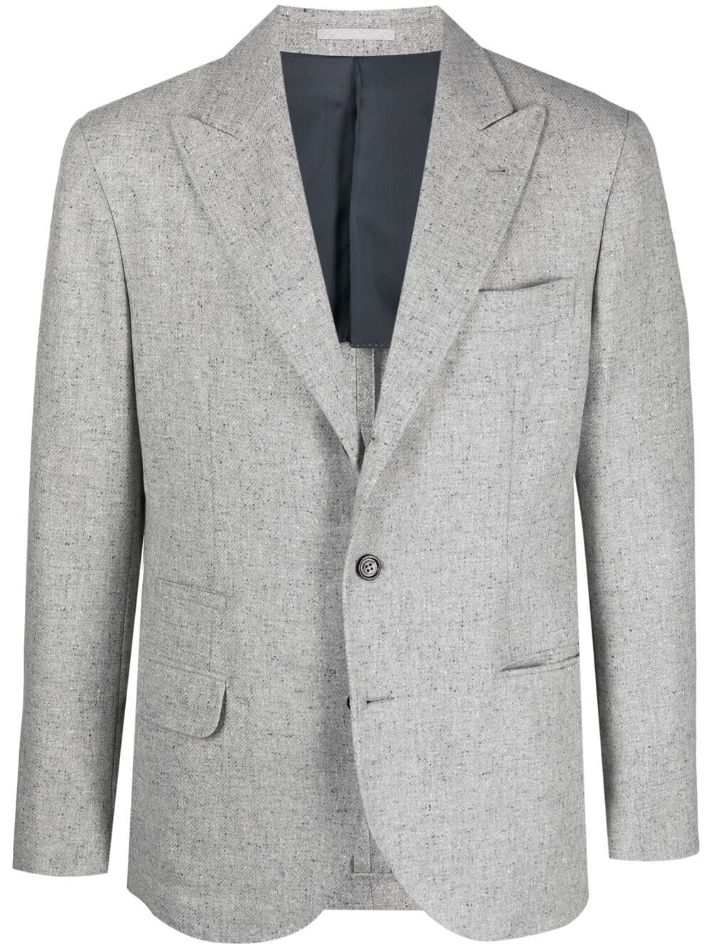 peak-lapel single-breasted blazer - 1