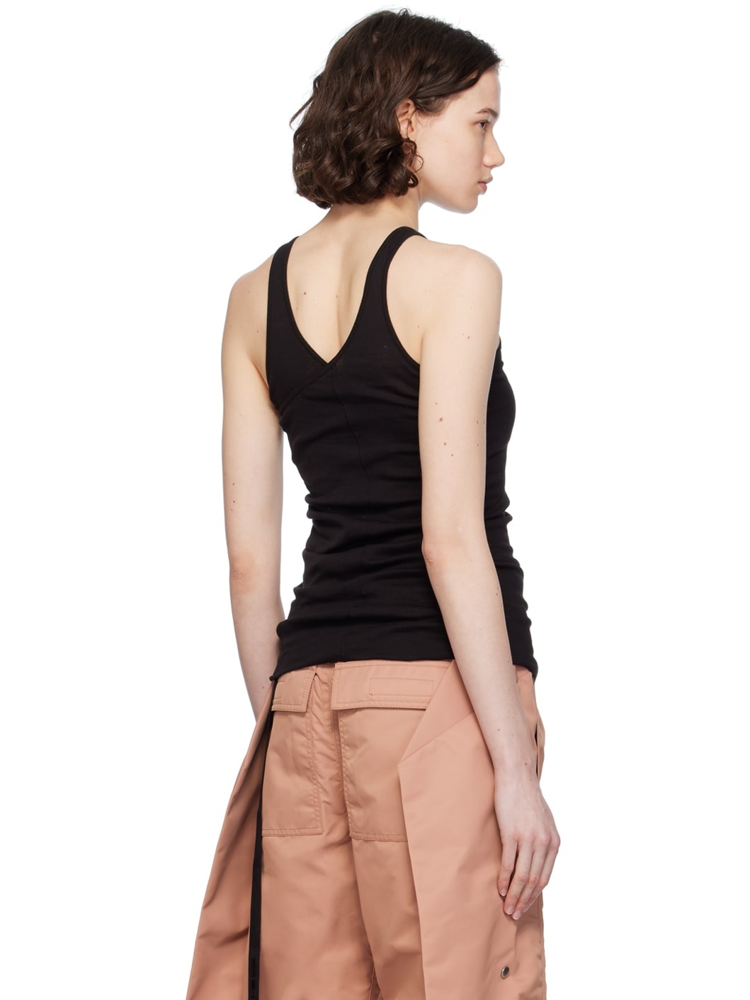 Black Double Ziggy Banana Tank Top - 3