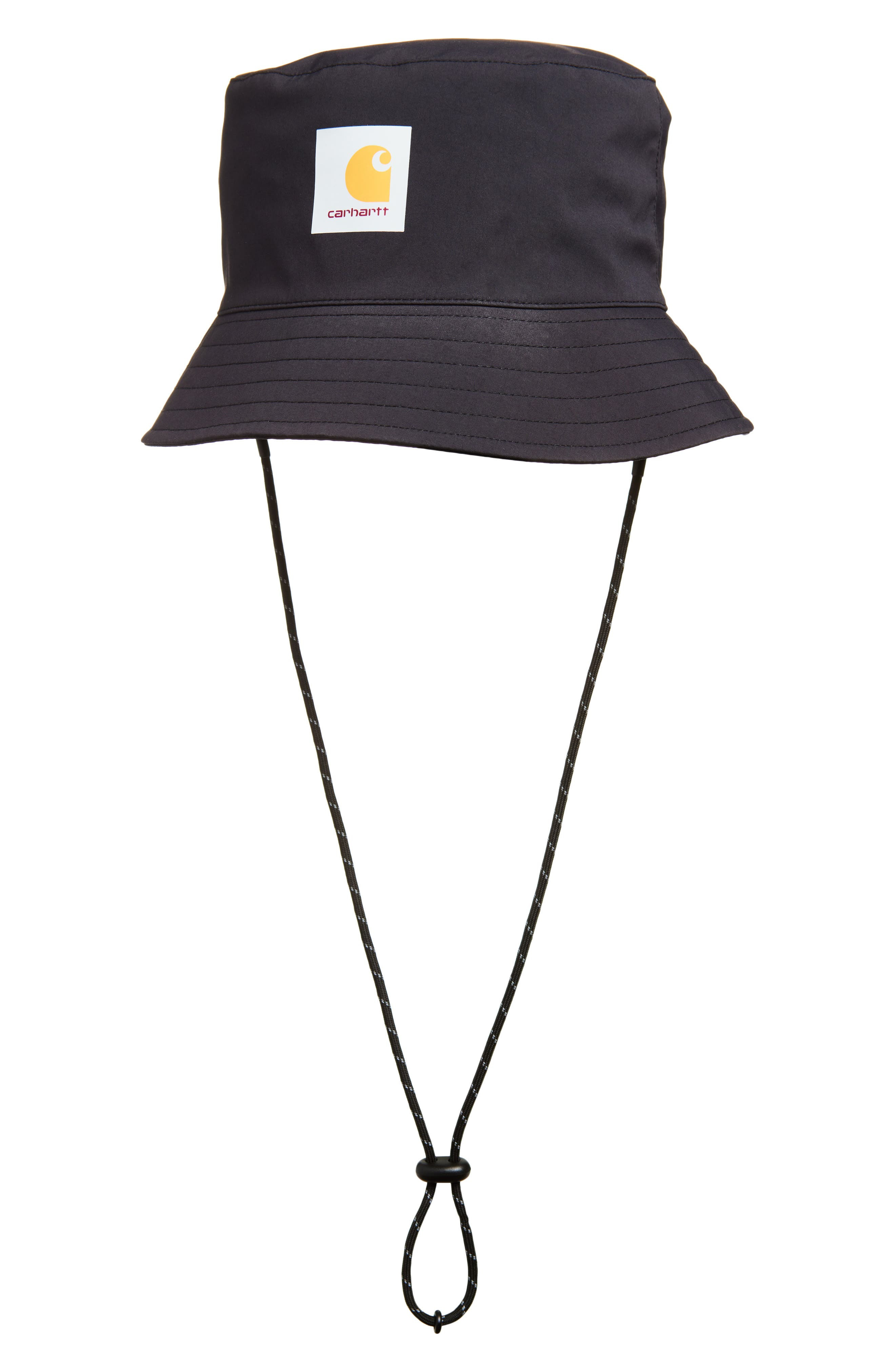 Carhartt Work In Progress Bowden Stretch Nylon Bucket Hat in Black at Nordstrom - 1