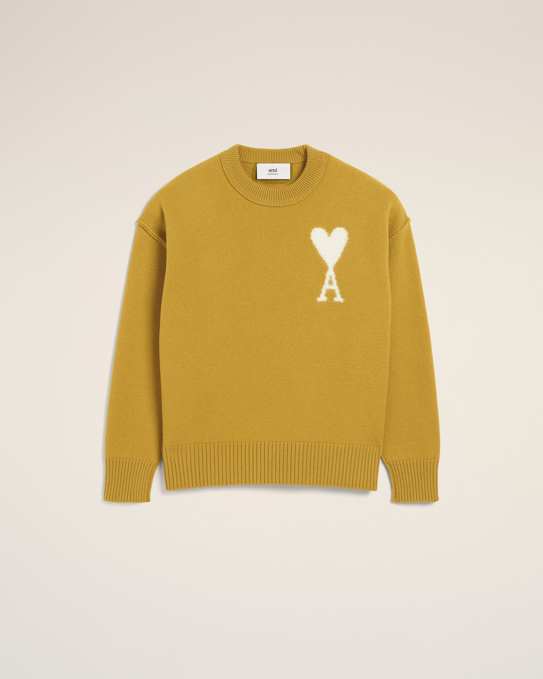 MUSTARD WOOL AMI DE COEUR SWEATER - 2