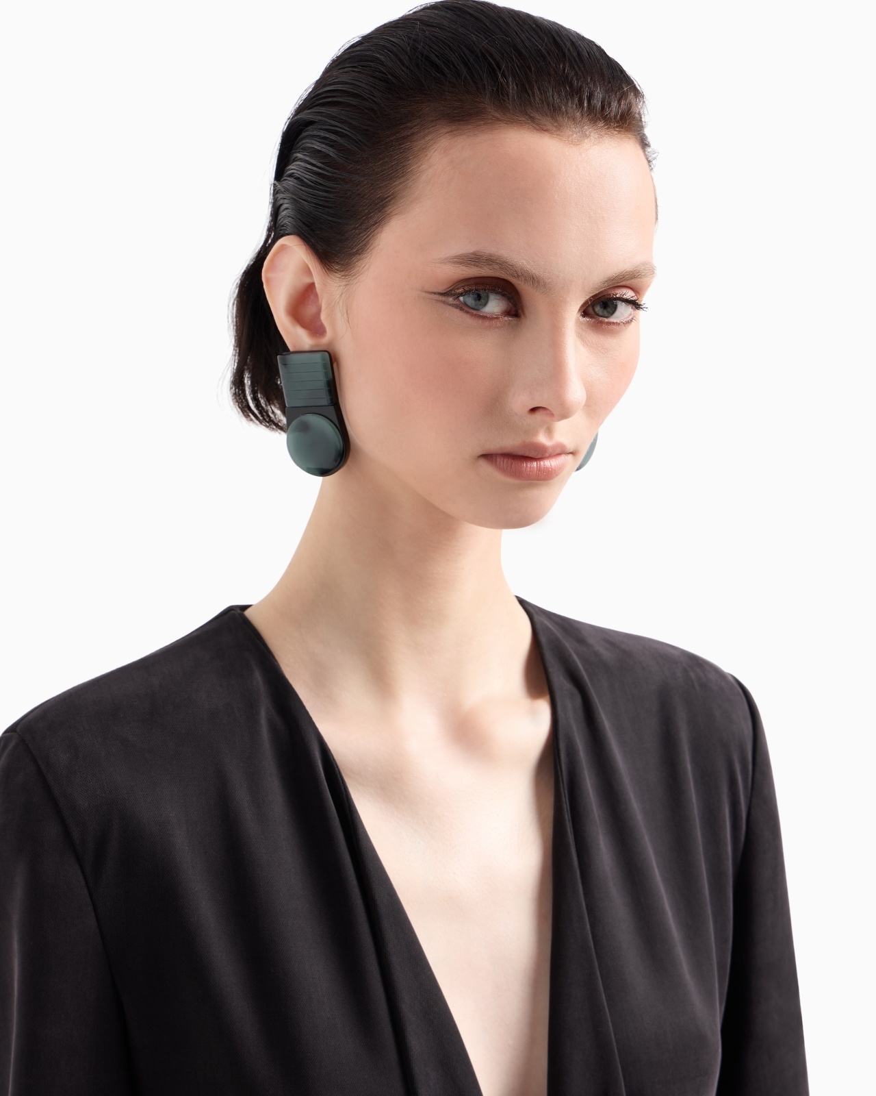 SINGLE-BREASTED JACKET IN CUPRO JERSEY INTERLOCK - 5