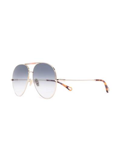 Chloé gradient pilot sunglasses outlook