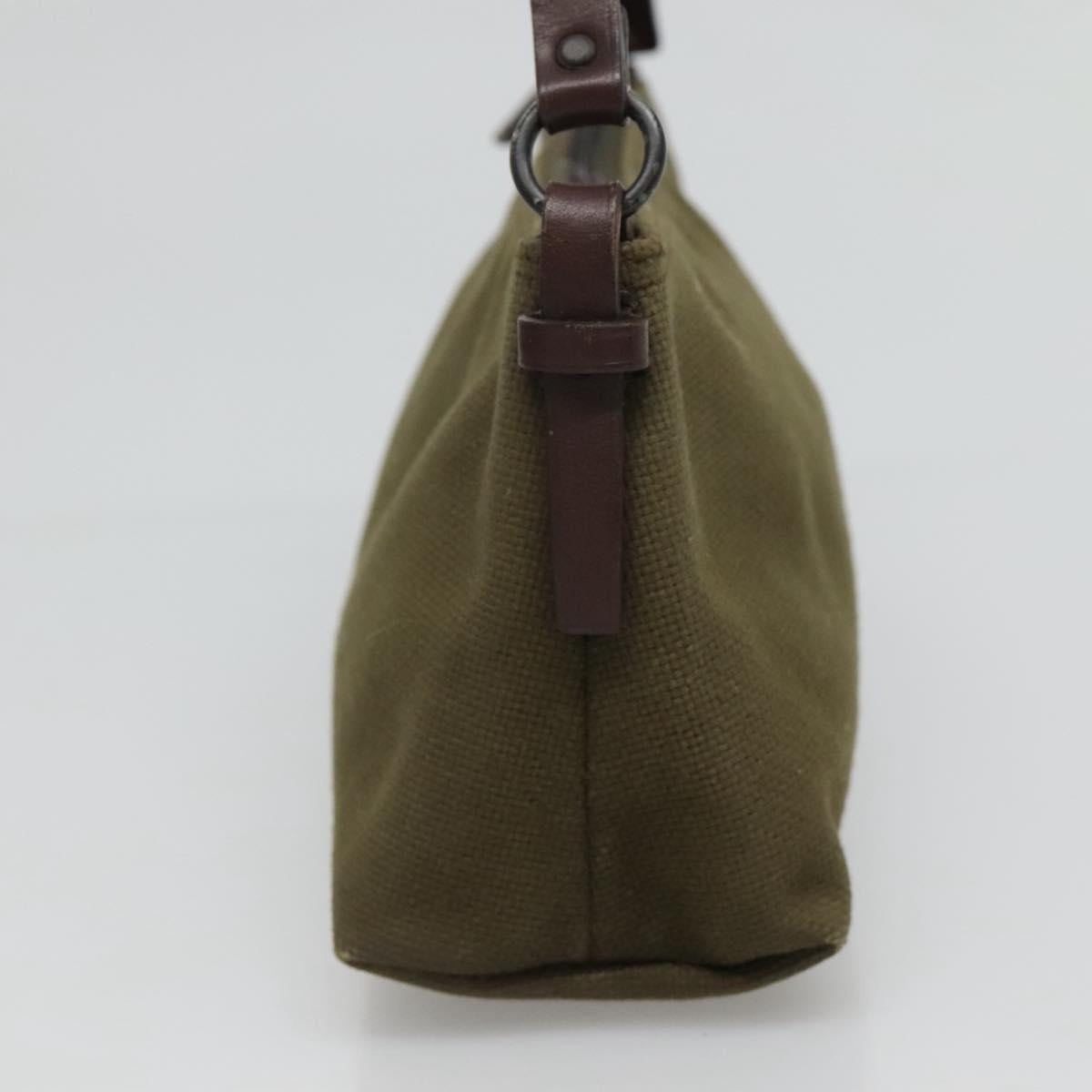 GUCCI Hand Bag Canvas Leather Khaki - 4
