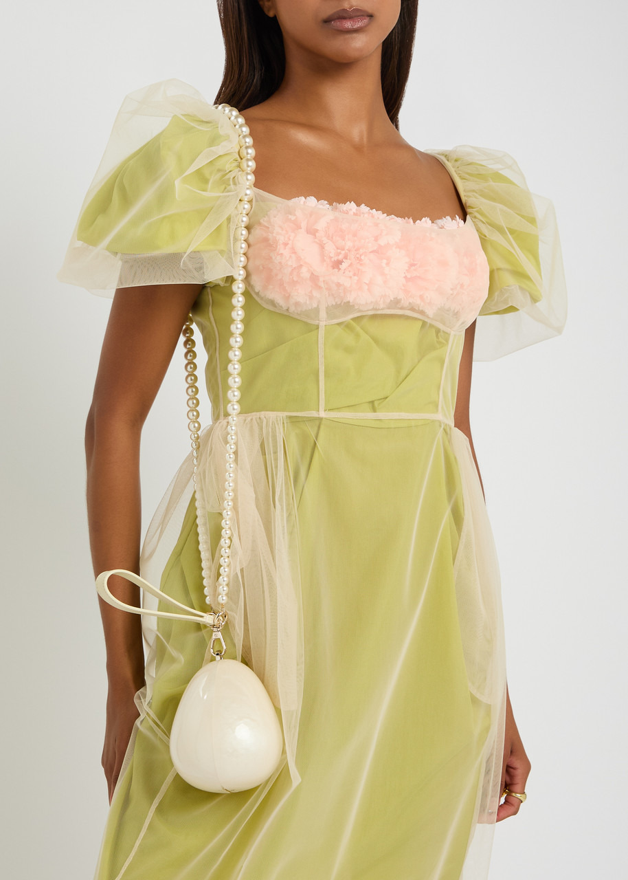 Simone Rocha Micro Egg Faux-pearl Embellished Cross-body bag - 5