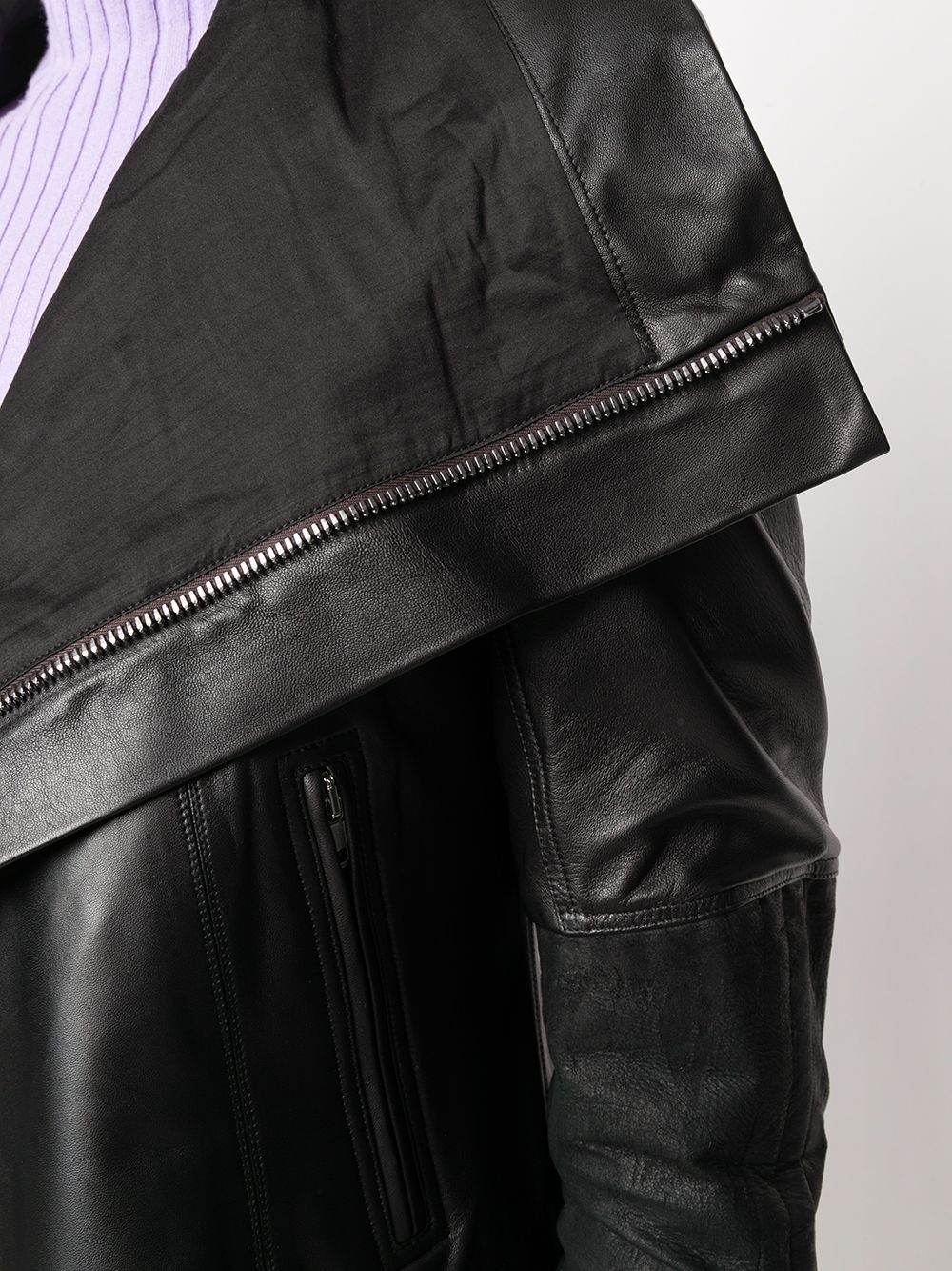 Larry draped biker jacket - 5