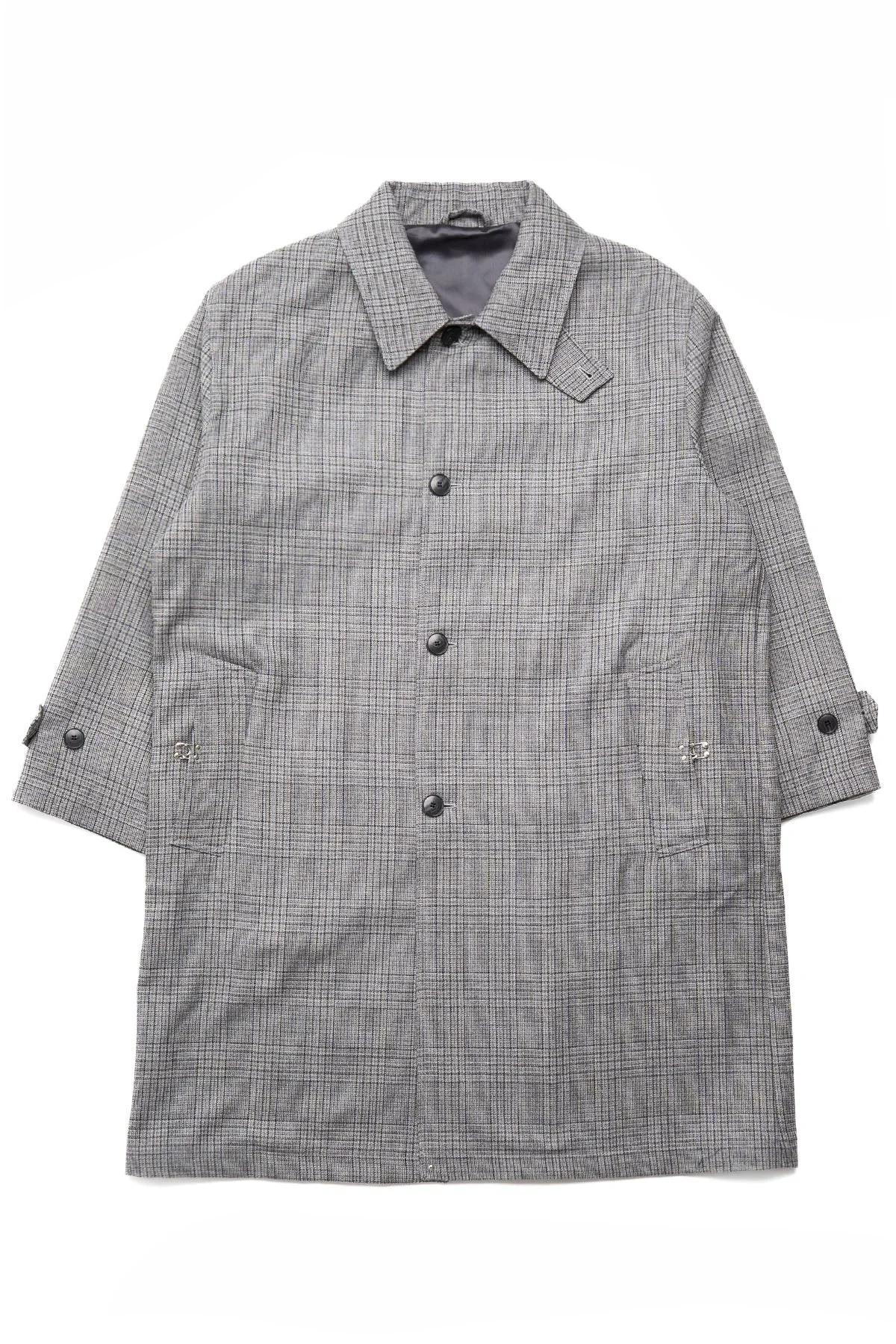 Client Coat - Grey Glen Check - 1