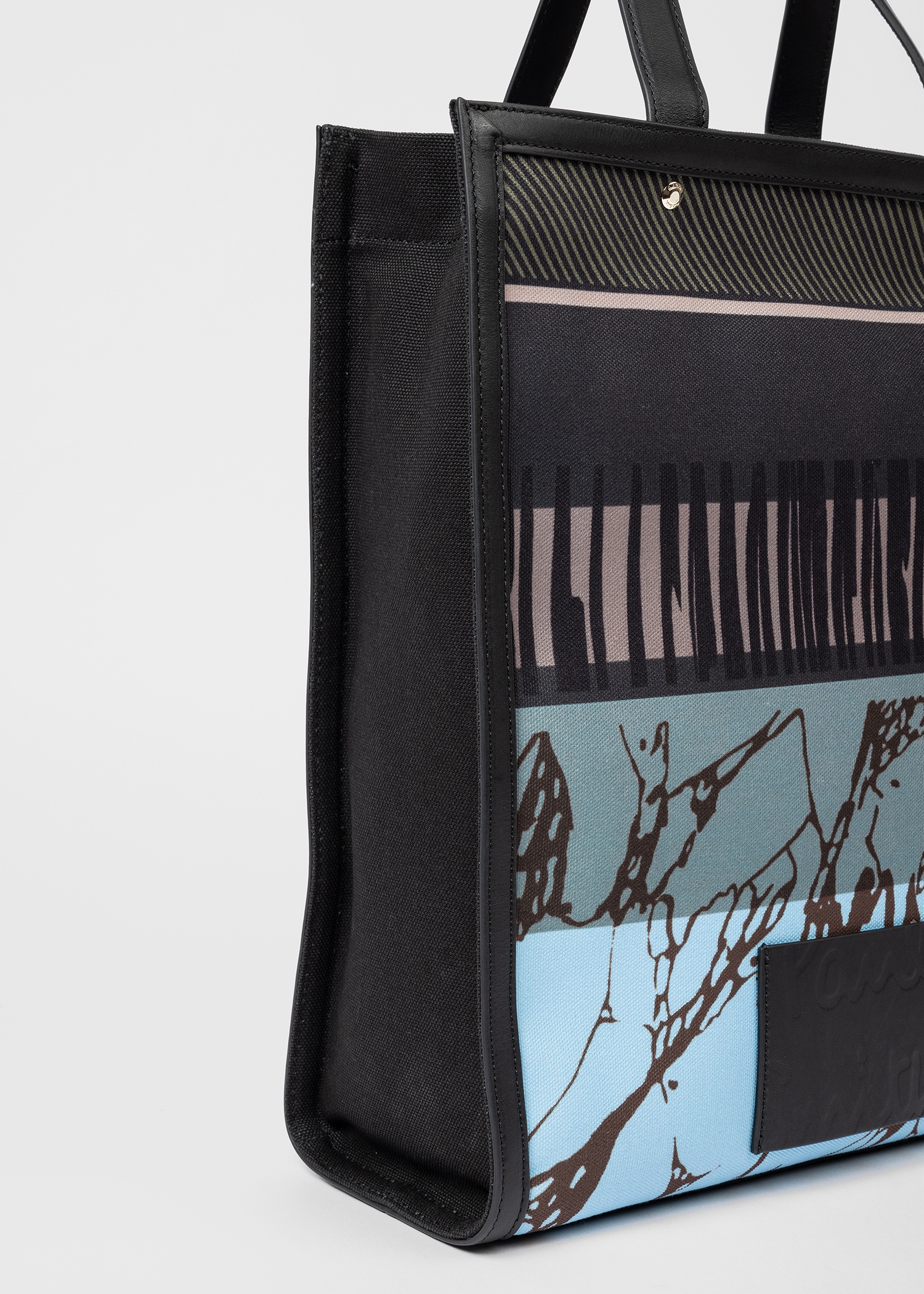 'Assembled Stripe' Printed Tote Bag - 5