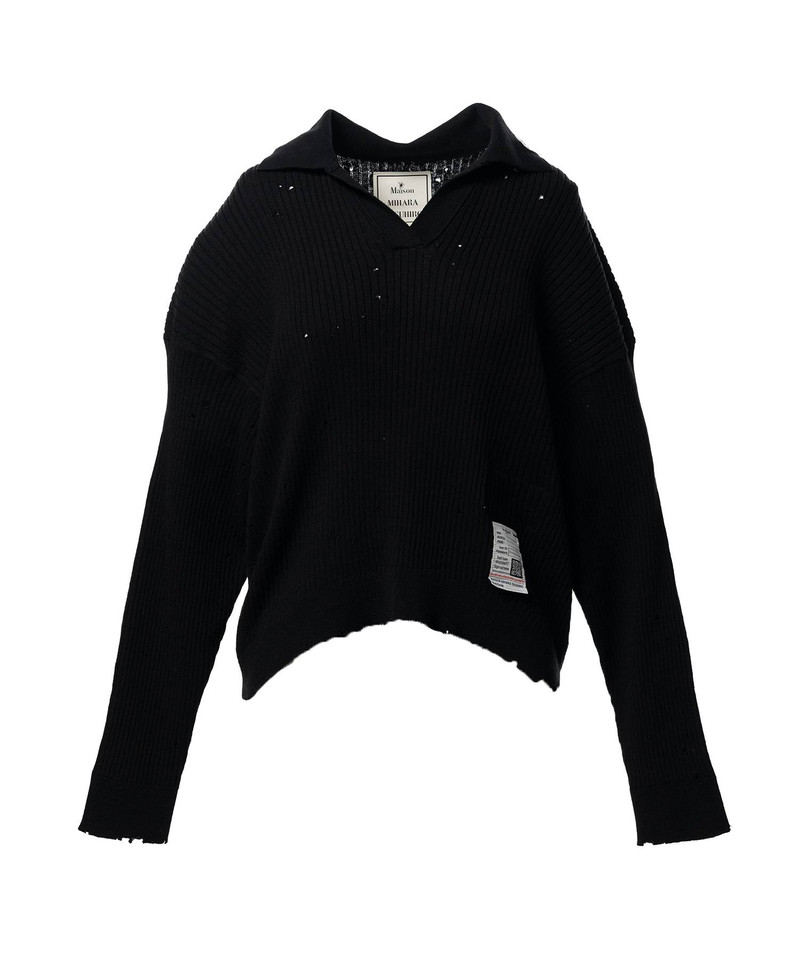 Distressed Knit Skipper Sweater 25