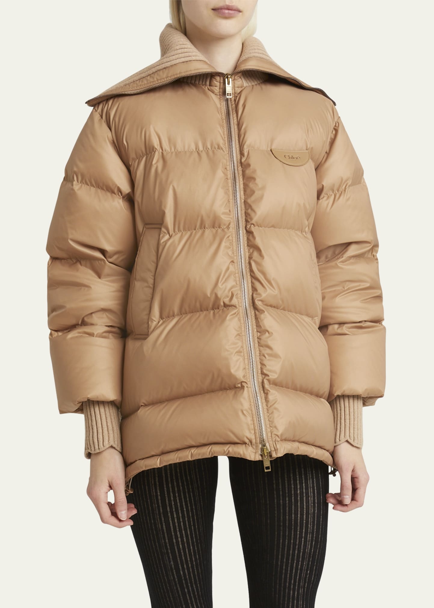 Puffer Drawcord Coat - 4