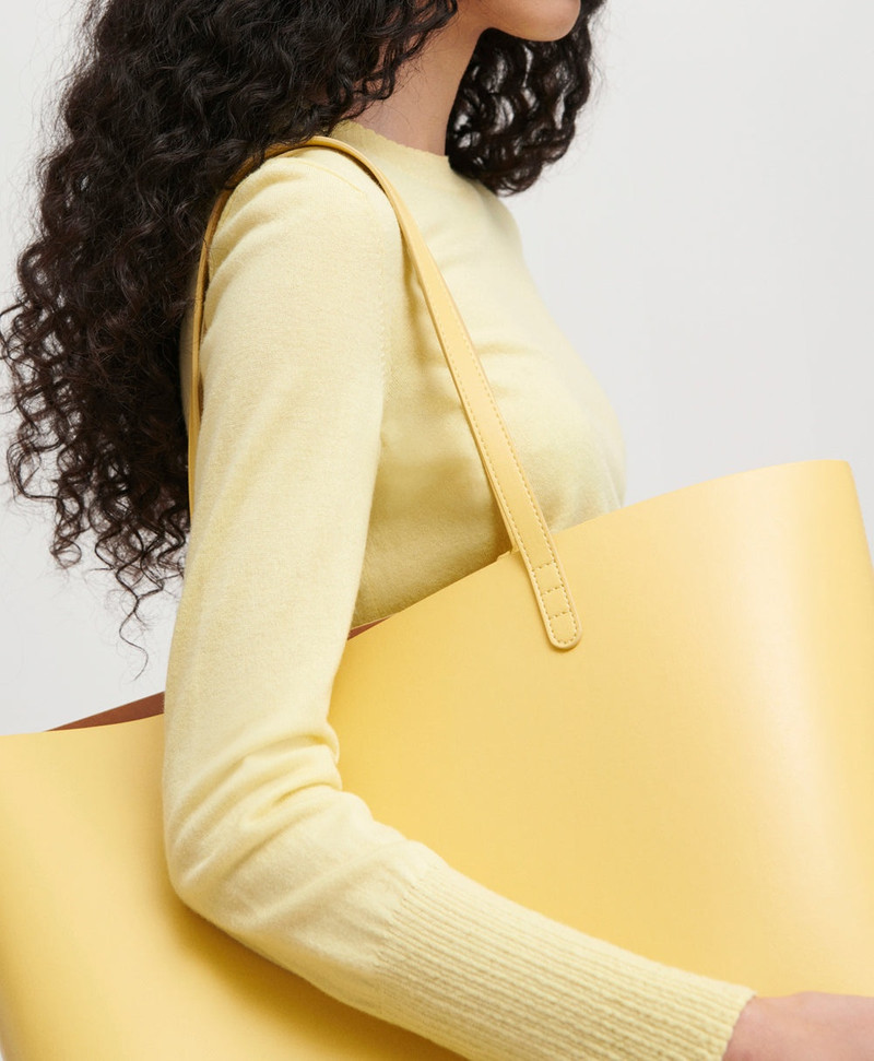 VEGAN APPLE LARGE TOTE 3