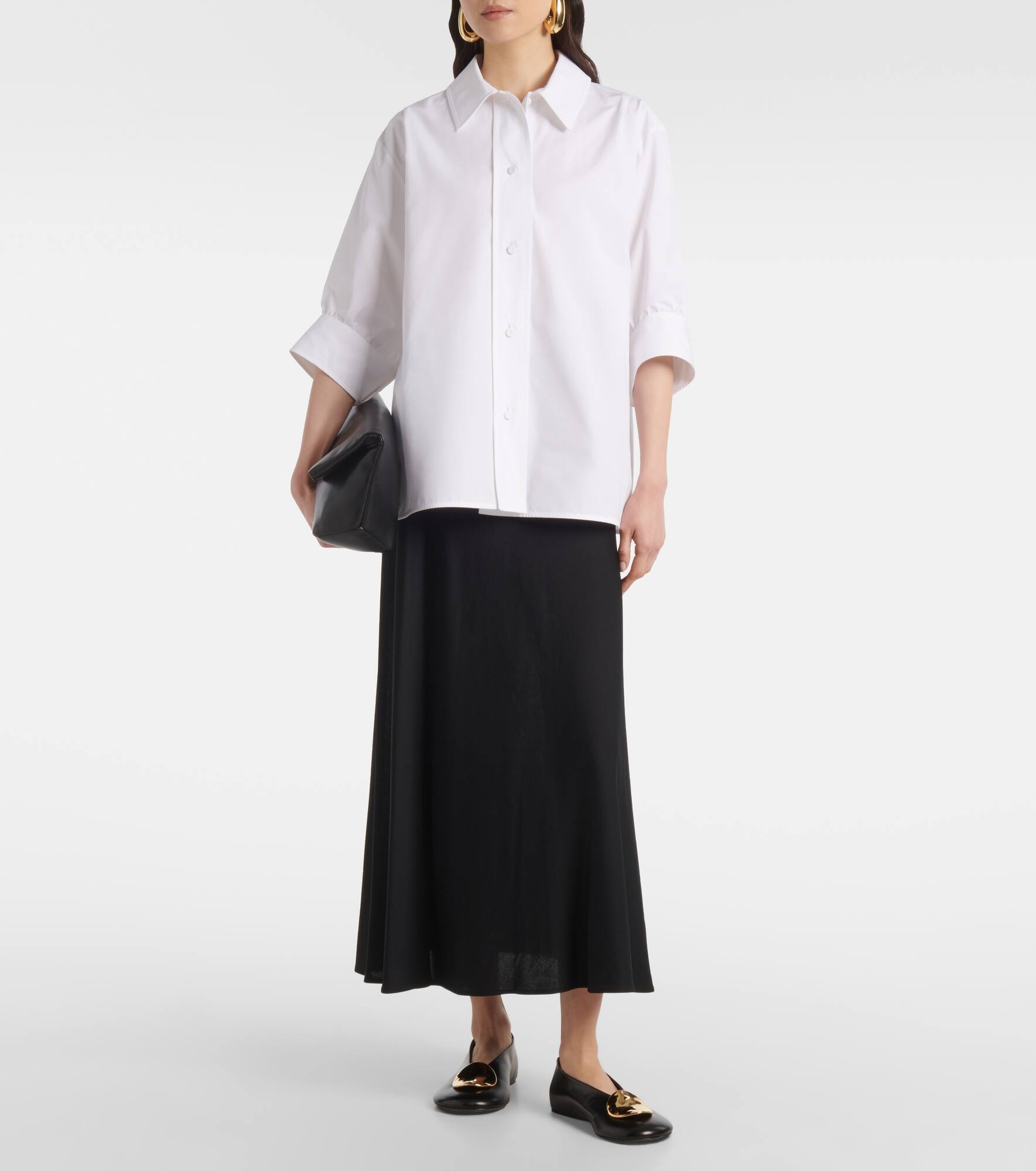 Leather ballet flats - 3