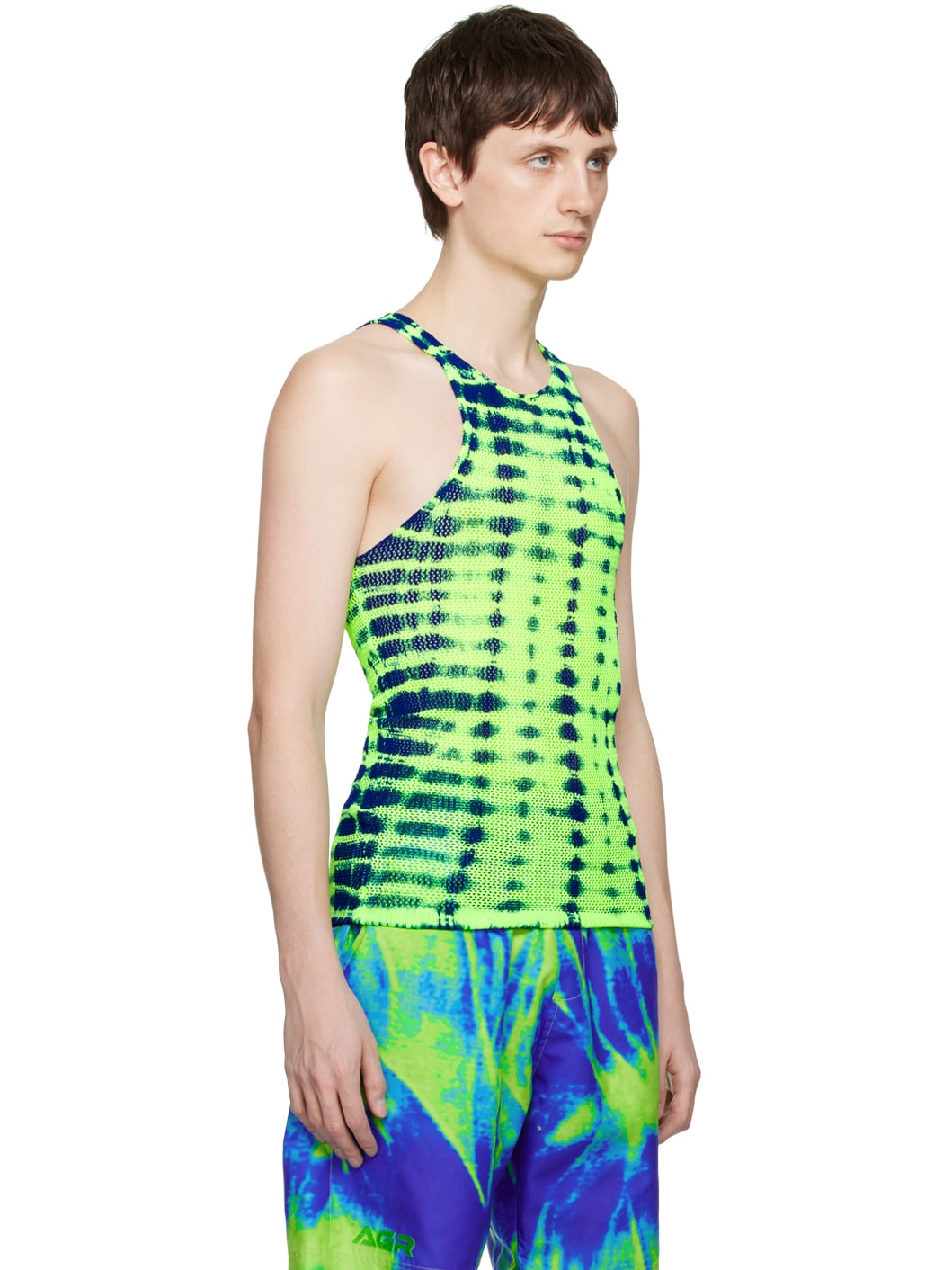 Green & Blue Graphic Tank Top - 2