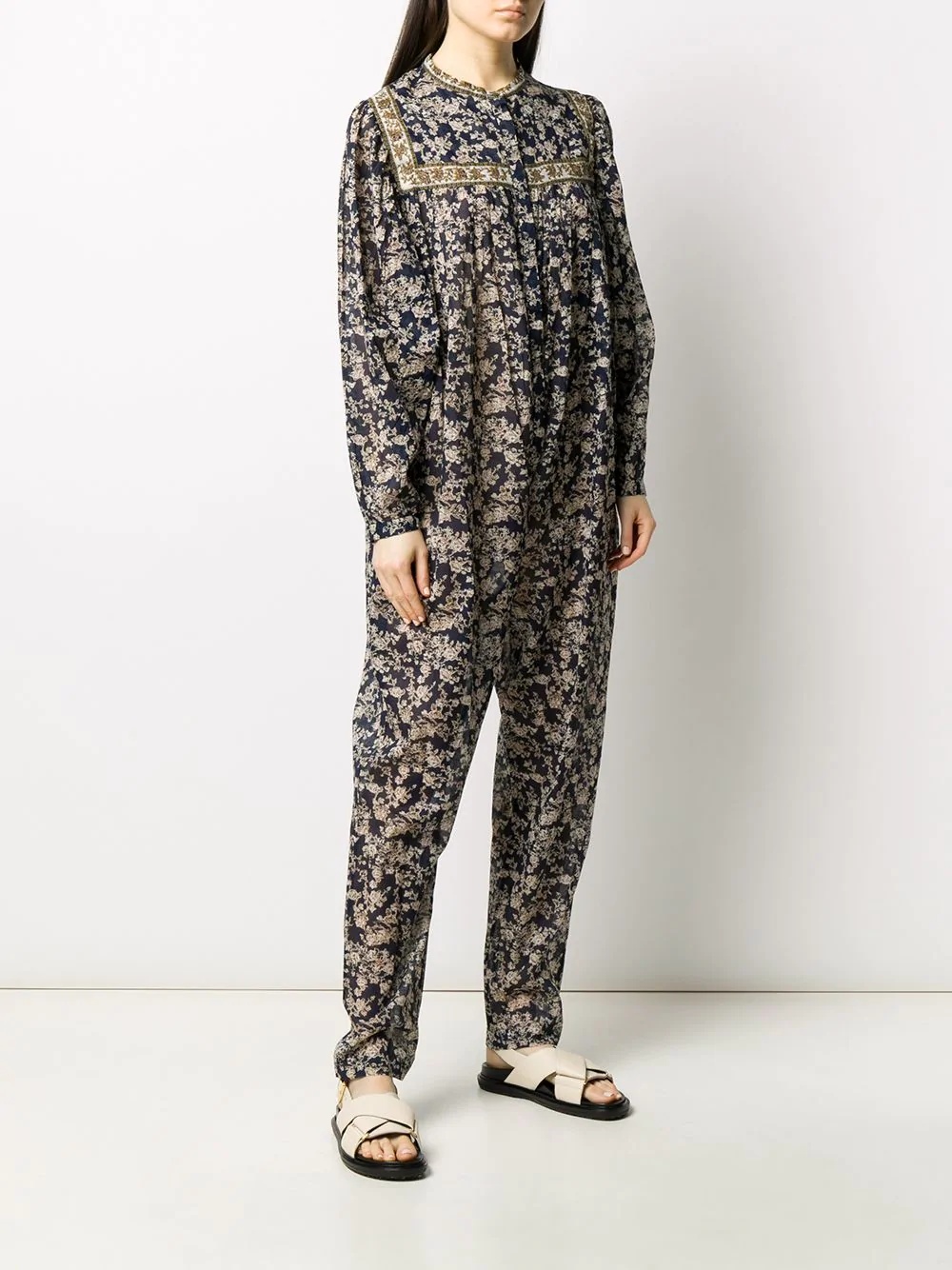 Vasco flora-print jumpsuit - 3