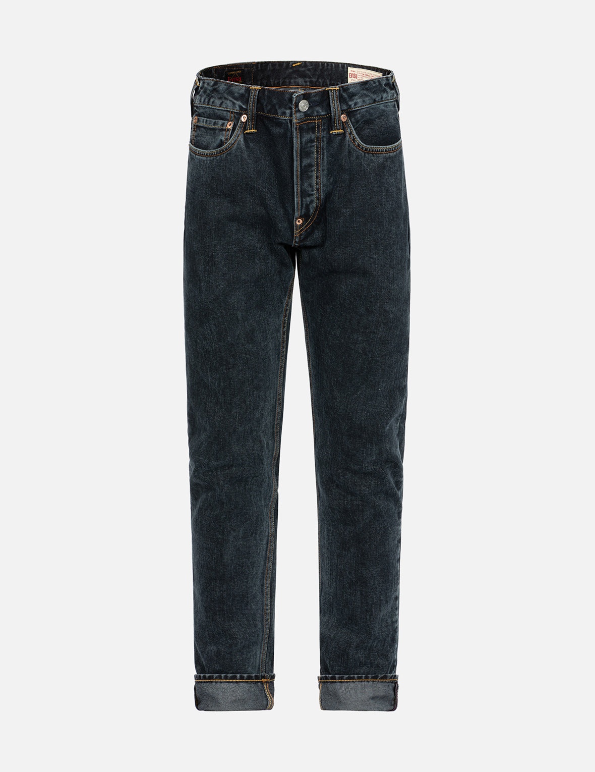 Fair Isle Pattern Kamon and Logo Print Carrot Fit Jeans #2017 - 2