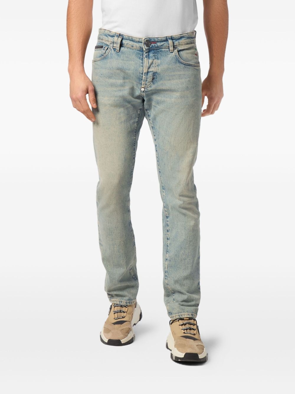 logo-patch jeans - 3