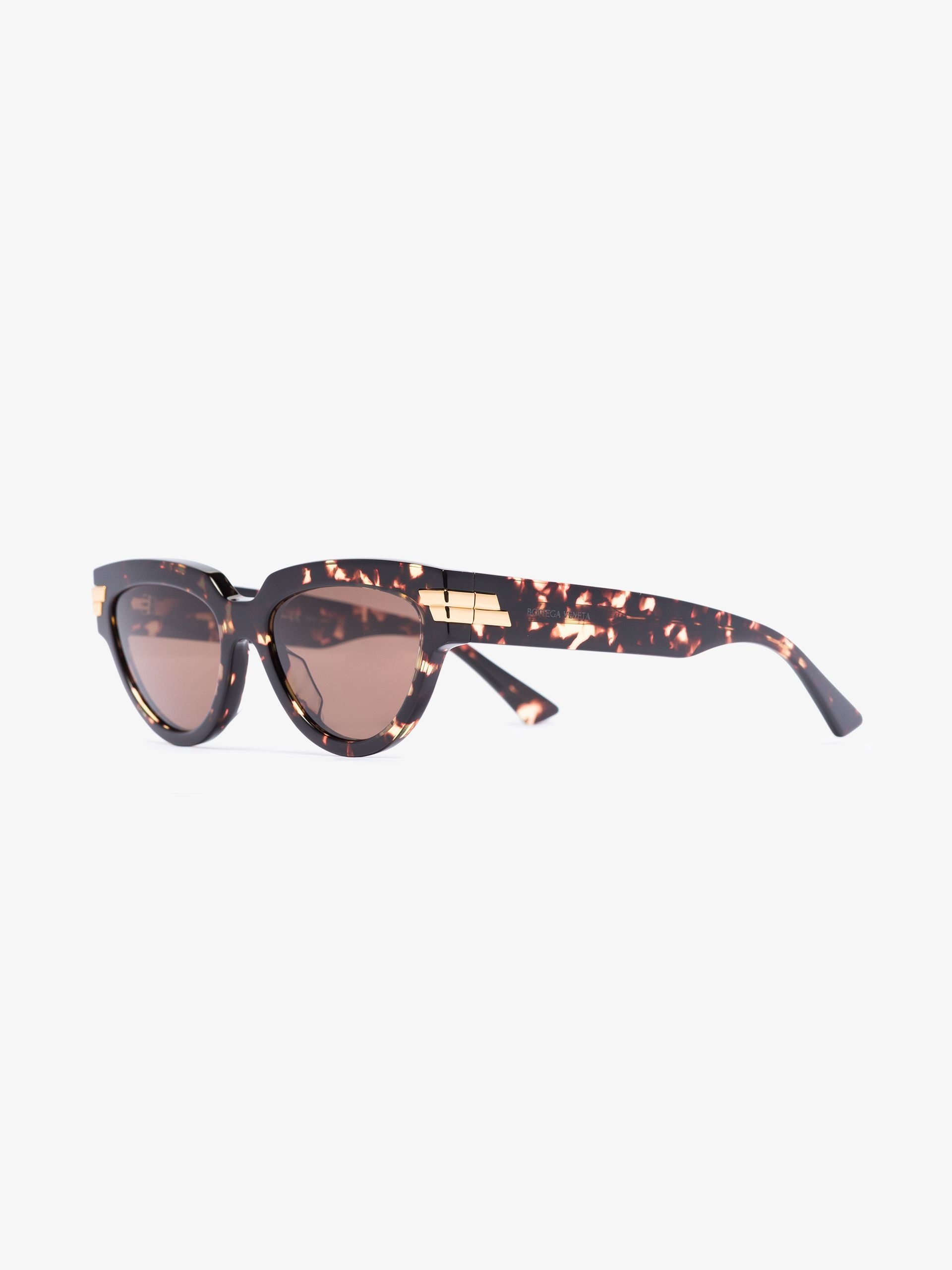 brown oversized cat eye sunglasses - 3