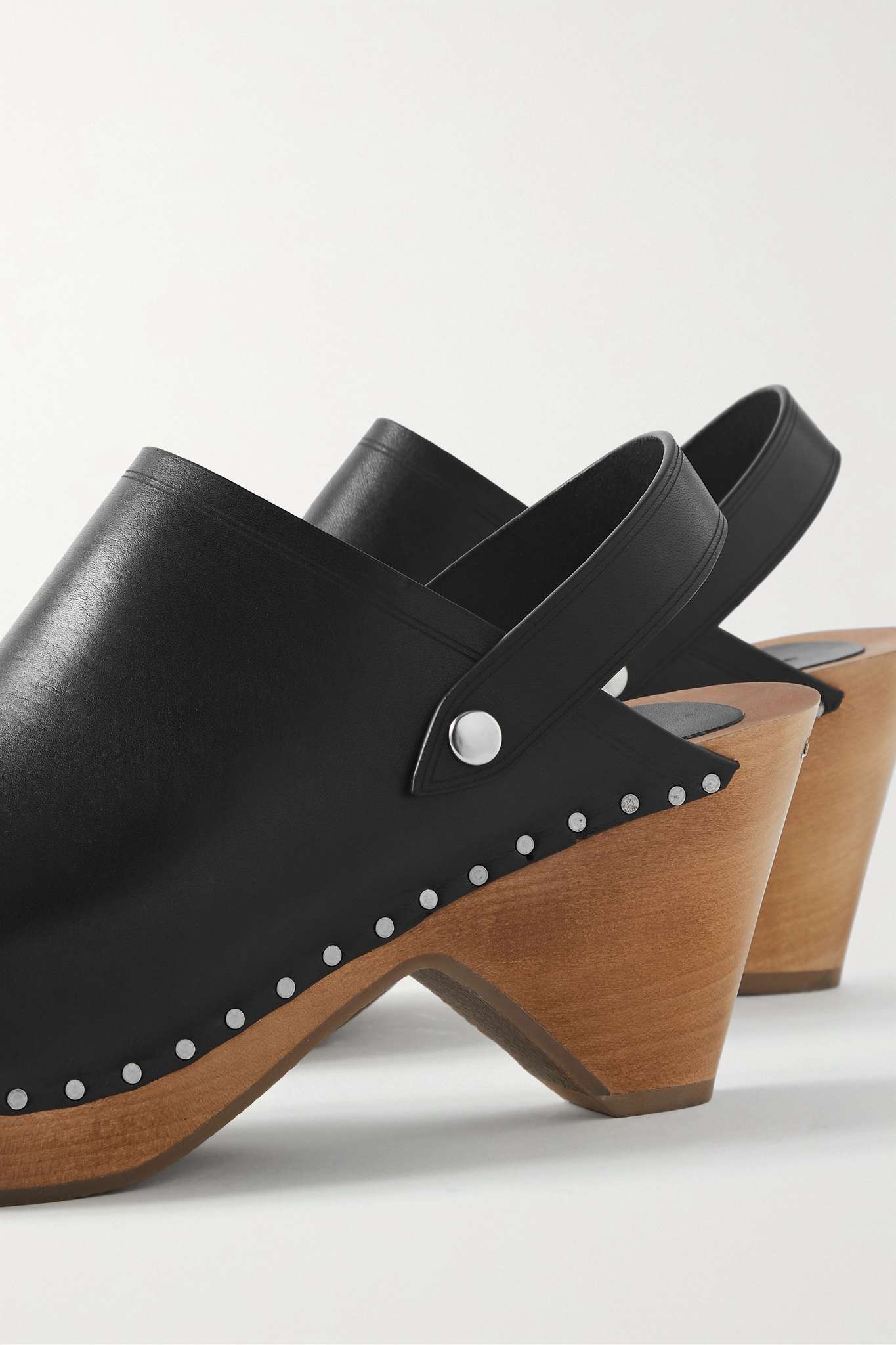 Taiya studded leather clogs - 4