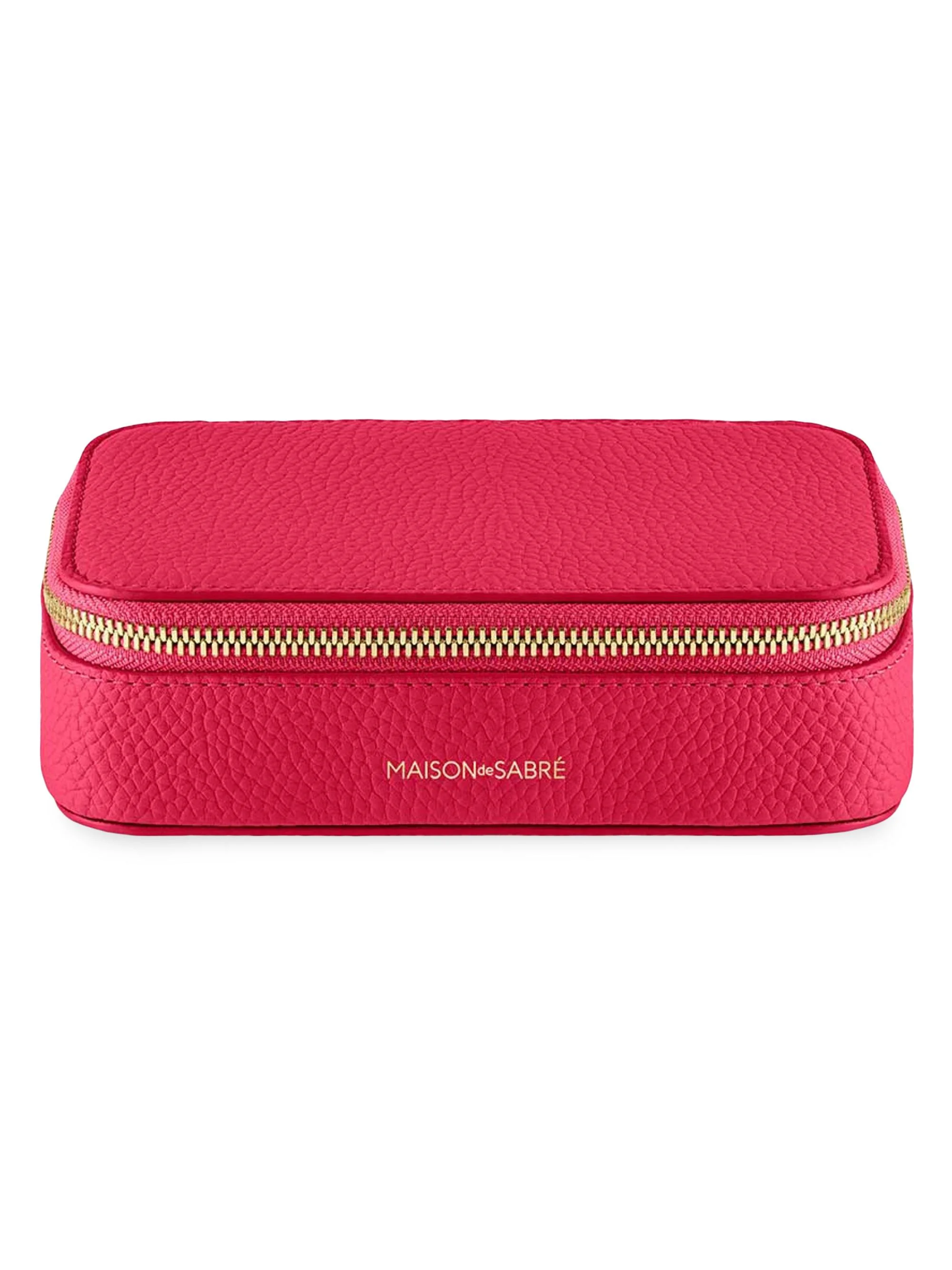 Women's Leather Jewelry Case - Shibuya Fuchsia - 1