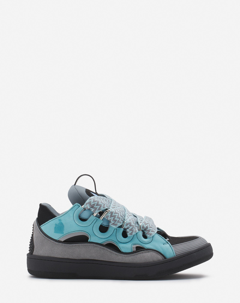 LEATHER CURB SNEAKERS 1