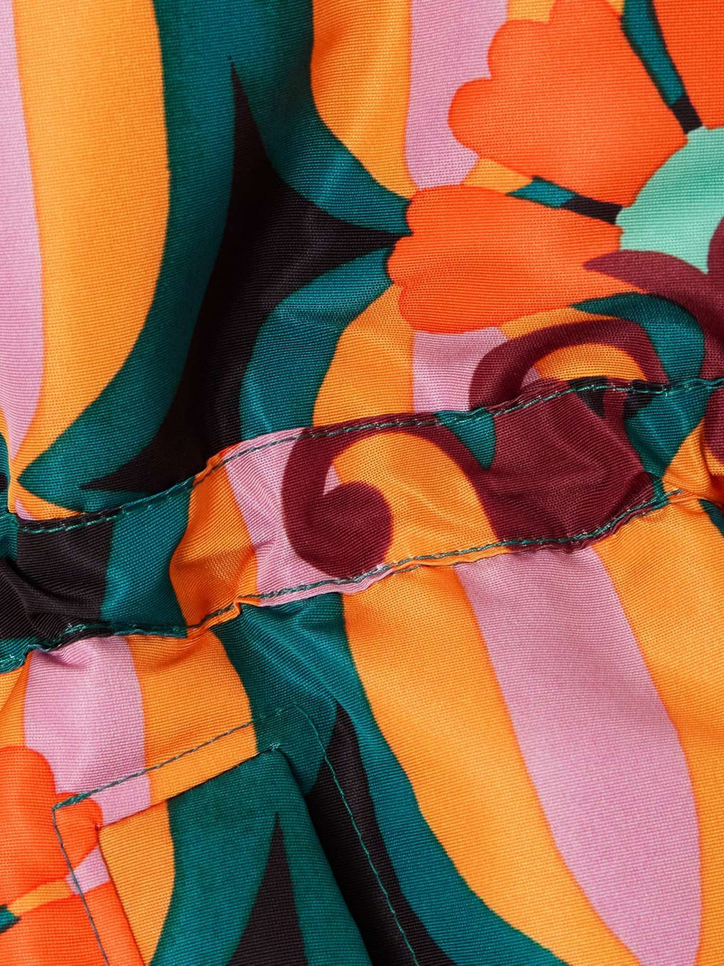 Reversible printed quilted shell and velvet vest 5